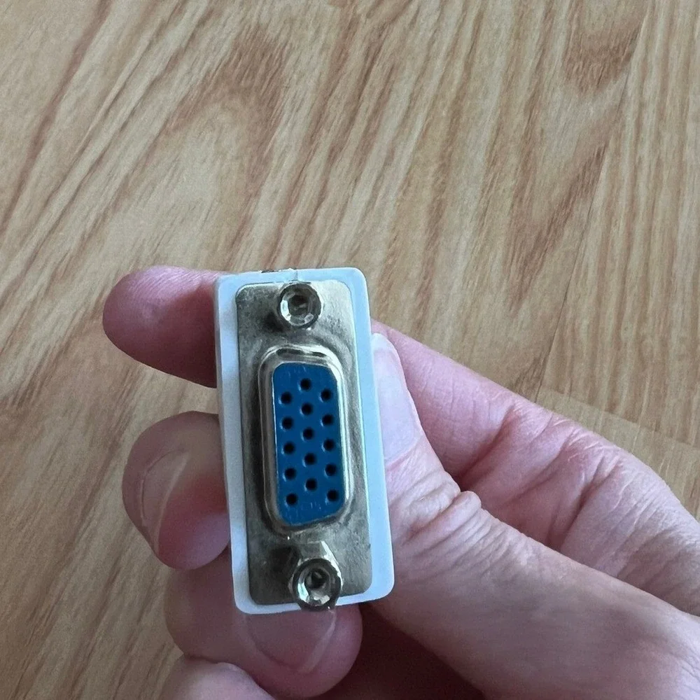 Tyco DVI to VGA Adapter Unisex OS White Very Good Video Converter DVI-A Male